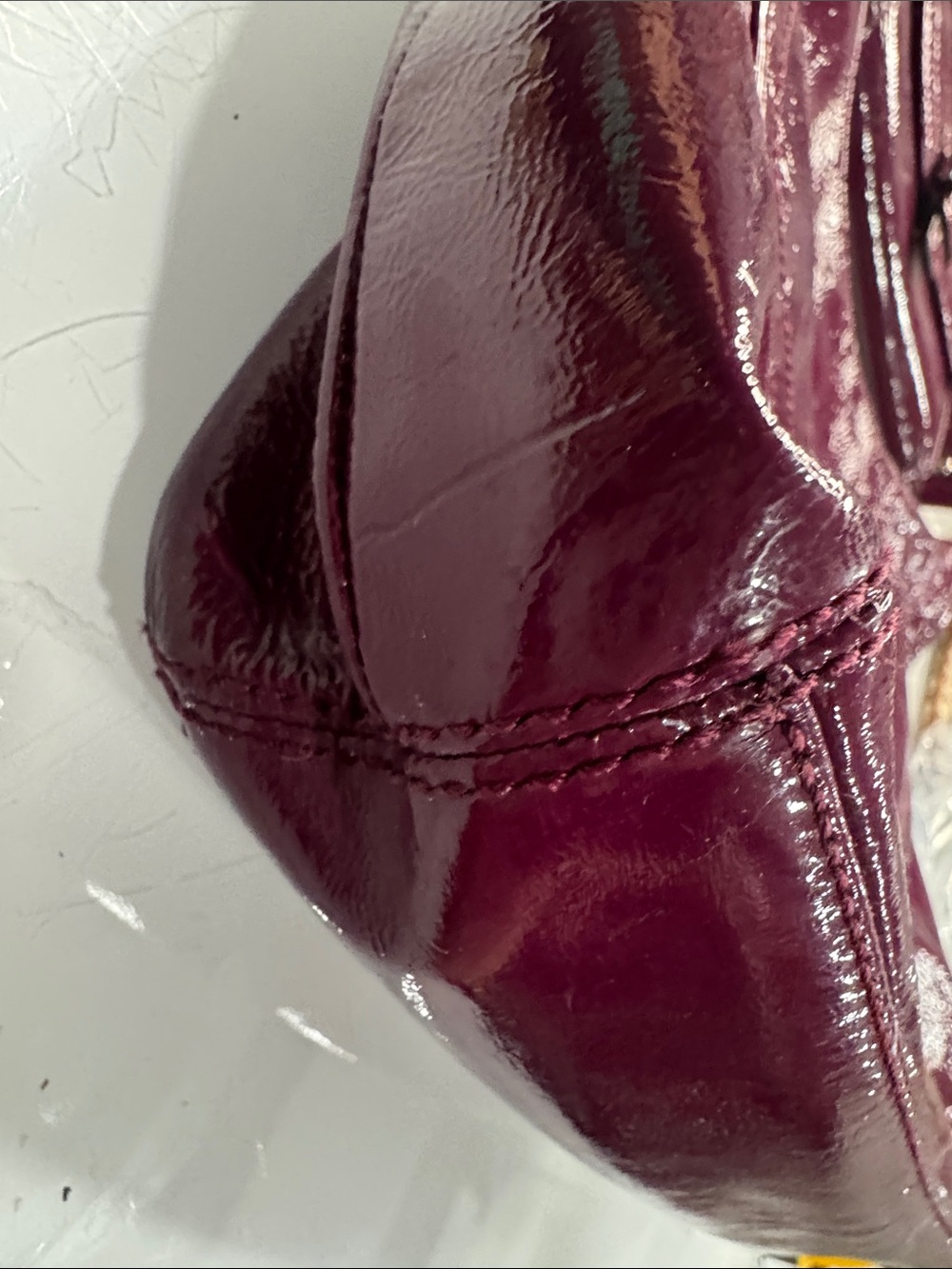 Coach magenta patent leather large soho with matching wallet - Picture 5 of 13